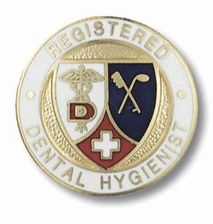 Registered Dental Hygienist Medical Emblem Lapel Pin  