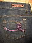 dkny low rise extreme flare denim blue jeans 29 x