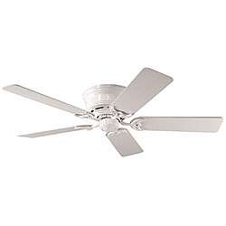   52 inch Low Profile White Ceiling Fan (Refurbished)  