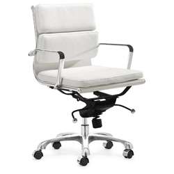 Milan White Office Chair  