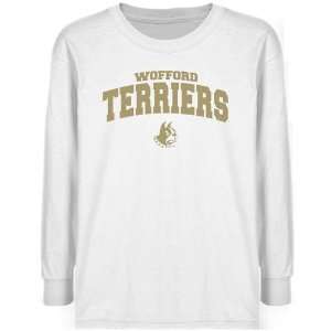  Wofford Terriers Youth White Logo Arch T shirt  Sports 