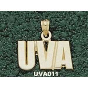 14Kt Gold University Of Virginia Block Uva  Sports 