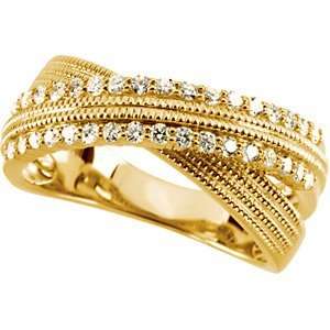  66873 14K Yellow Gold 1/2 Ct Tw Diamond Ring Jewelry