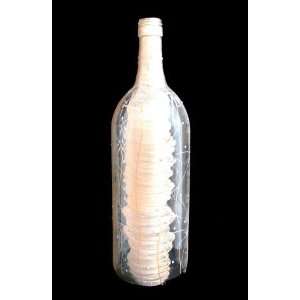  Angel Wings Design   Hand Painted   Wine Bottle with Hand 