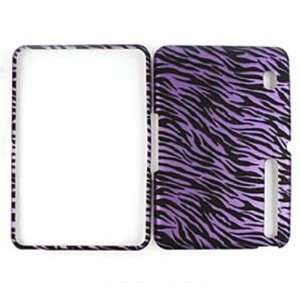  Motorola XOOM Transparent Design, Purple Zebra Hard Case 