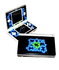 Glow Puzzle Decal Skins Sticker For Nintendo DS LITE  