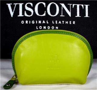 SOFT LEATHER COIN PURSE/COSMETIC BAG VISCONTI BNWT