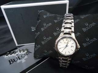 Bulova Women’s 96M000 Silver Analog Bracelet Watch with Original 