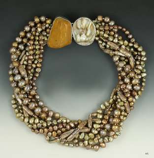 GORGEOUS REBECCA COLLINS PEARL NECKLACE  