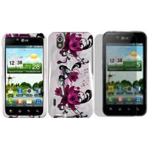   Cover+LCD Screen Protector for LG Marquee LS855 Optimus Black P970