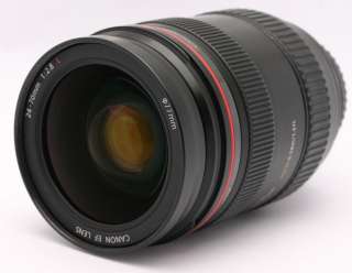 Rare Canon EF 24 70mm F/2.8 24 70mm 12.8 L USM Zoom Lens W/Hood EW 