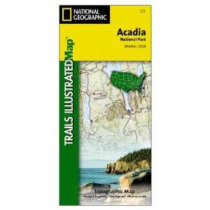  National Geographic Acadia National Park Trail Map Office 