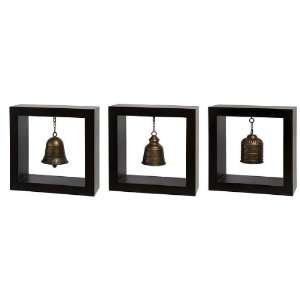  Set of 3 Framed Hanging Bell Table Top Decorations 15 