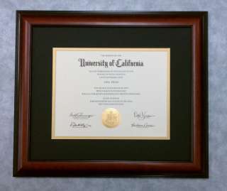 Diploma Matte Mahogany red cherry Frame University C50  