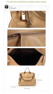NEW Womens Satchel Hobo Shoulder Tote Handbag Bag w/Lock&Key[WB1033 