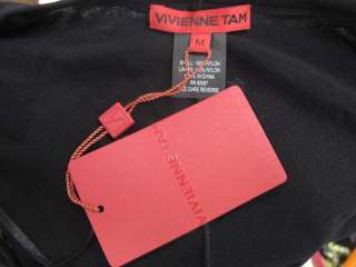 NWT Vivienne Tam Black Batwing Sleeve Scoop Neck Oversized Top M 