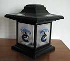 NEW VANCOUVER CANUCKS OUTDOOR SOLAR TABLE LIGHT LAMP