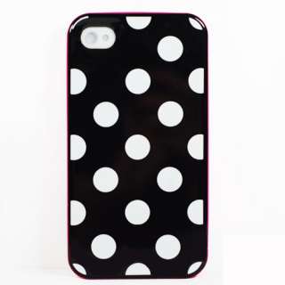   Dots 3in1 Hard Back Cover Skin Case for iPhone 4 G 4G 4GS 4S  