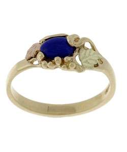 Black Hills Gold and Lapis Lazuli Ring  Overstock