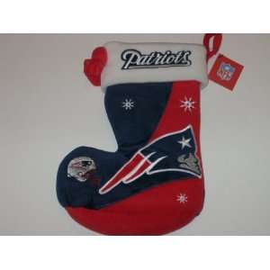 : NEW ENGLAND PATRIOTS Plush  Boot Style (11 inches long) CHRISTMAS 