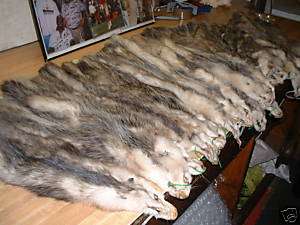 Tanned Fresh Opossum Hide Fur CoatsTrapping Fur Mixed 1 & 2  