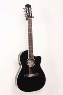   14Jet Cutaway Nylon String Acoustic Electric Guitar Black  