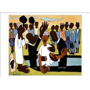 Baptism by William H. Johnson   2 7/8 x 4 inches   Magnet  
