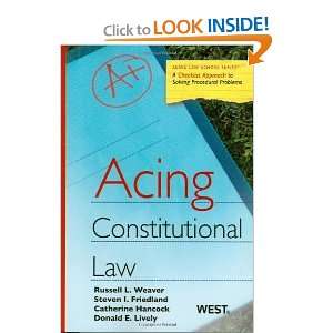  Acing Constitutional Law (Aging Law School) [Paperback 