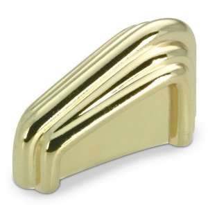  Modern expression   1 31/32 long slanting knob in brass 