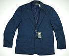 Mens Joseph Abboud Dark Blue Two Button Draw Cord Sport Jacket Blazer 