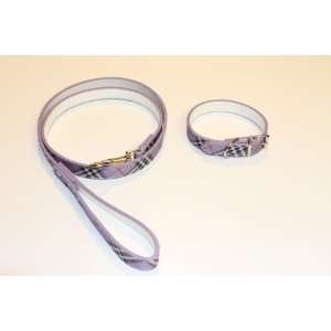    Collar And Leash Burberry Design Purple color
