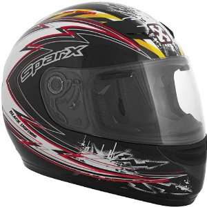  SparX Lightning S 07 Street Bike Racing Motorcycle Helmet w/ Free 