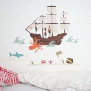 Pirate Ship Fabric Wall Decals