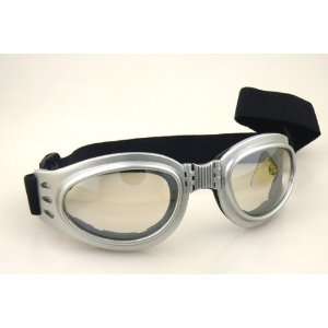  Silver Cyber Goggles Sunglasses Rave Industrial Punk 