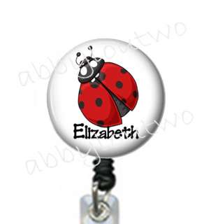 Retractable ID Badge Holder   Name Badge   Personalized with Your Name 