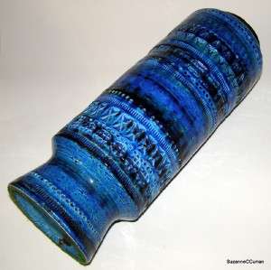   Rosenthal Netter Aldo Londi Rimini Blu Blue Vase Italy Art Pottery