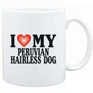    Mug White  I LOVE Peruvian Hairless Dog  Dogs