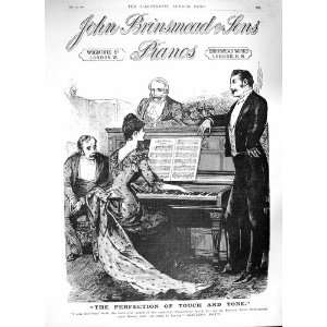  1888 ADVERTISEMENT JOHN BRINSMEAD SONS PIANOS LONDON