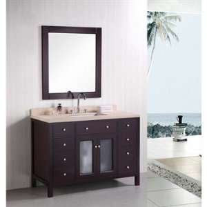 Design Element Venetian 48 Inch Single Sink Bathroom Vanity   Espresso