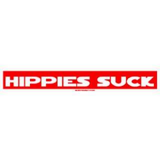  HIPPIES SUCK MINIATURE Sticker Automotive