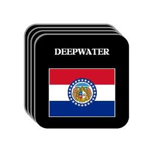  US State Flag   DEEPWATER, Missouri (MO) Set of 4 Mini 