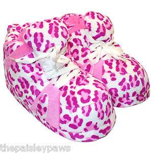   Snooki Leopard Print Slippers House Tennis Shoes  Animal Lover Gift