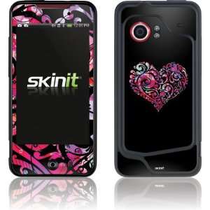  Black Swirly Heart skin for HTC Droid Incredible 