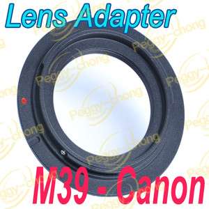 M39 Lens to Canon EOS 500D 550D 600D 60D 5D 7D 1100D Camera EF Mount 