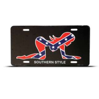 SOUTHERN TRUCKER GIRL GIRLS METAL LICENSE PLATE TAG  