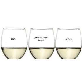Stemless Wine Glass Charms:  Kitchen & Dining