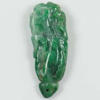 Certified Traditional Chinese Cabbage Green Pendant 100% A Real 
