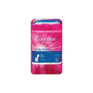  Carefree Body Shape Thin Pantiliners, 60ct Health 