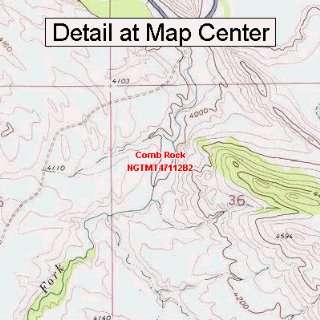  USGS Topographic Quadrangle Map   Comb Rock, Montana 