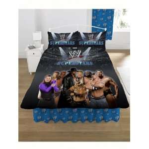 WWE Supestars Arena Panel Double Bed Duvet Quilt Cover Set:  